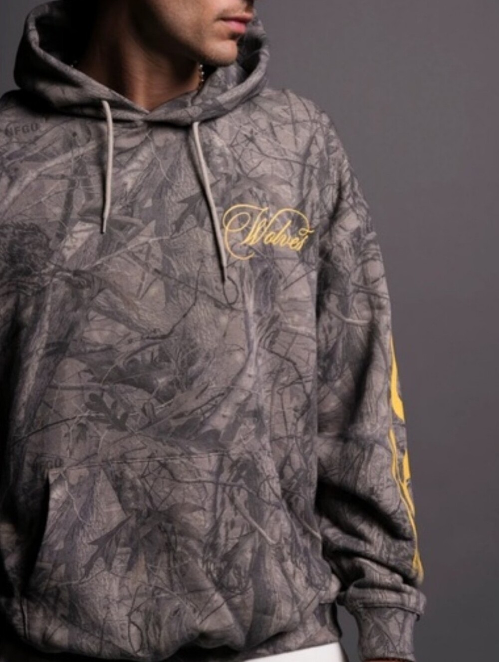 Darc Sport Burnout Bishop Hoodie Driftwood Wolf Forest Camo sz Large - Picture 5 of 14